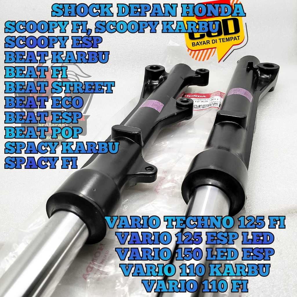As Shock Depan + Tabung Kzl Motor Honda BeAT FI Injeksi ,BeAT ESP ,BeAT Street ,BeAT Pop , Scoopy FI