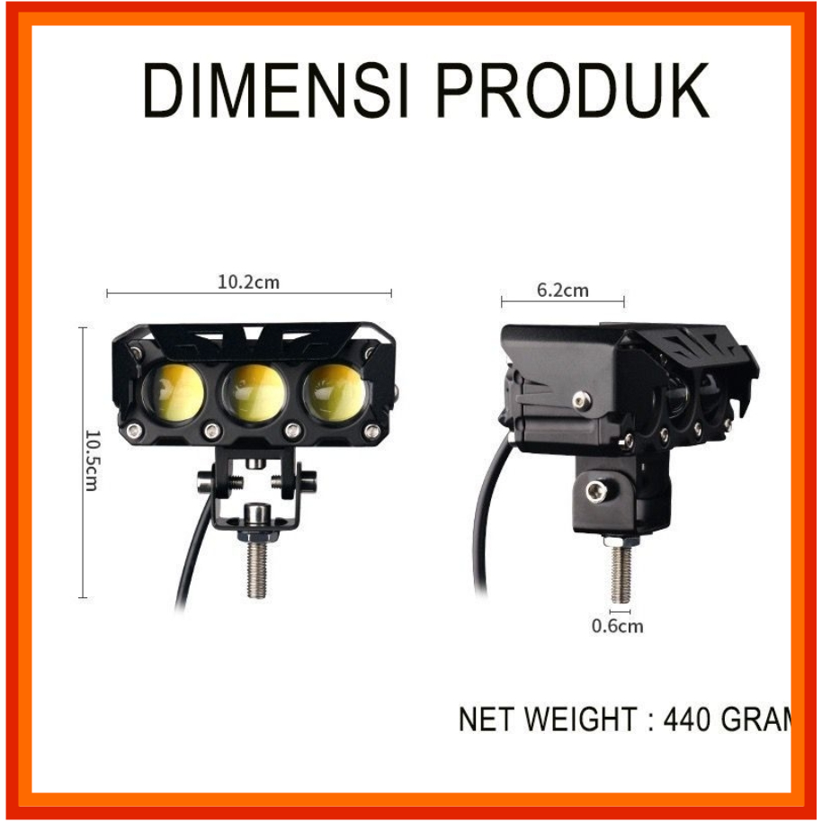 Terlaris Wak Jon Lampu Tembak Led 3 Mata / Lampu Tembak Laser Sql 3 Mata / Lampu Tembak 3 Mata /