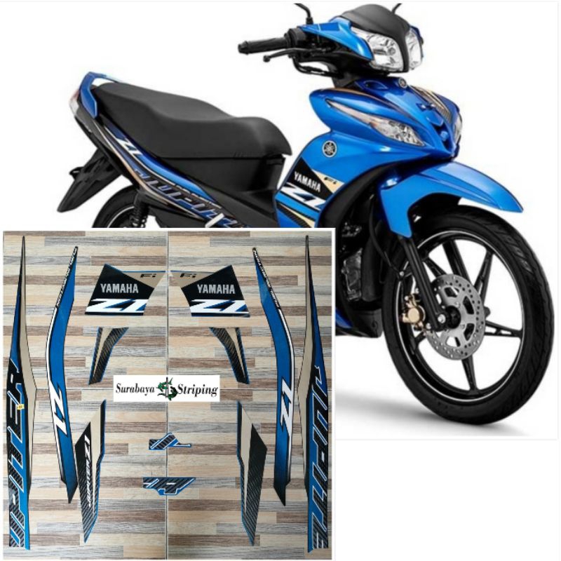Striping sticker Yamaha Jupiter Z1 biru tahun 2020 2021
