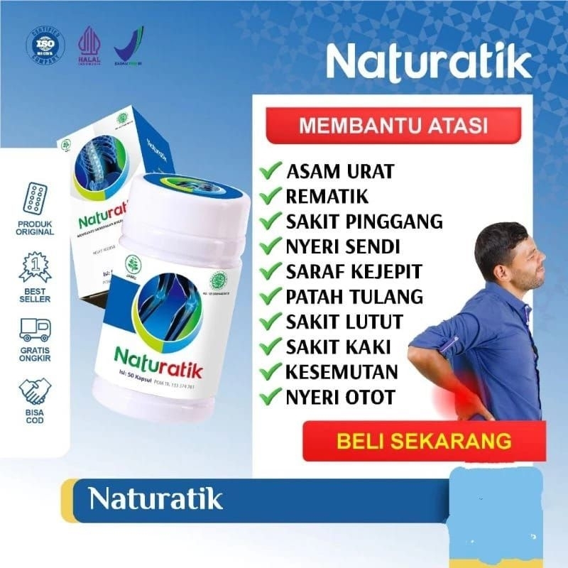 Obat Sakit Pinggang Bokong Nyeri Sendi Lutut Asam Urat Herbal Ampuh - Naturatik