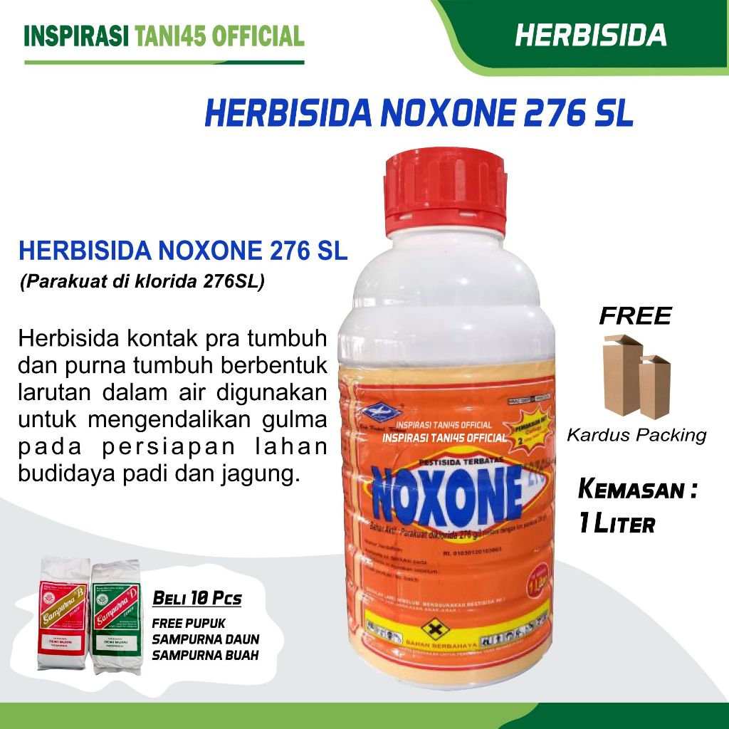 Herbisida Noxone Kemasan 1 liter/Bisa COD Noxone Kemasan 1 liter/Obat Pertanian Noxone 1 liter/Gulma