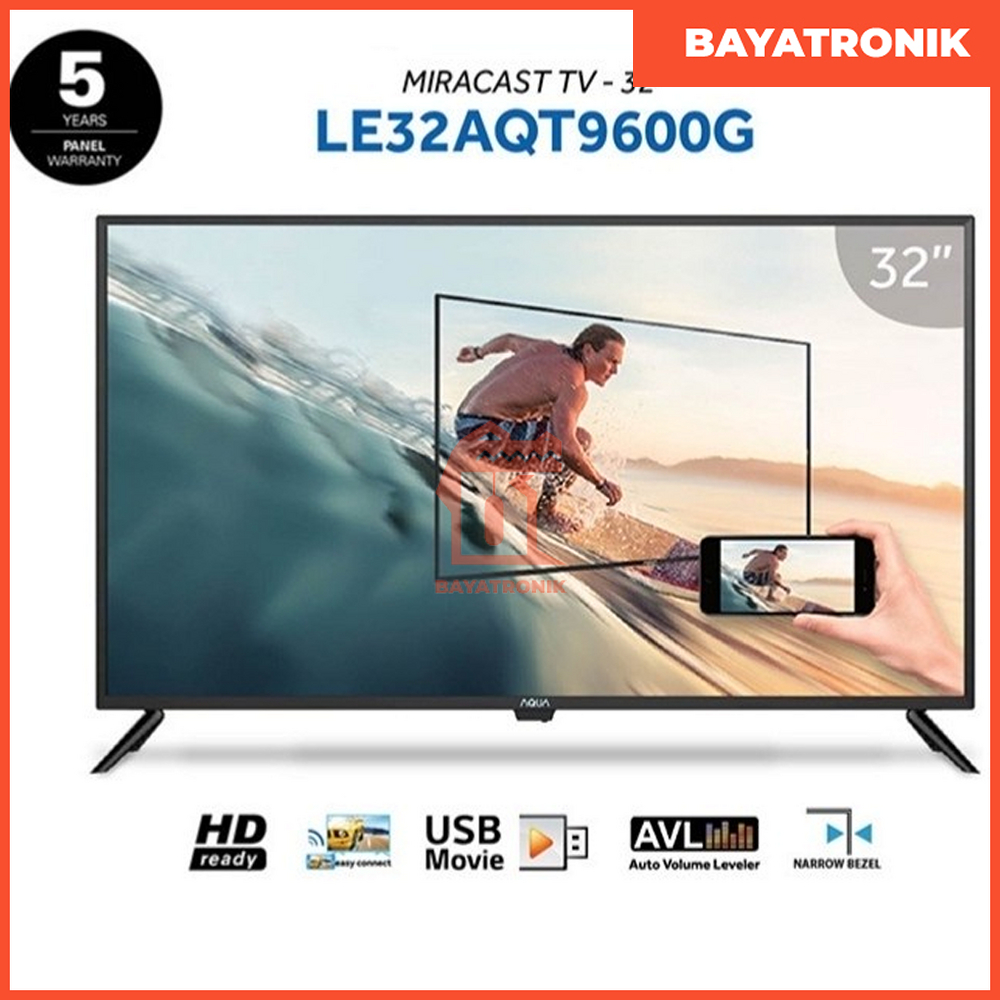 AQUA LE 32AQT9600, LED TV Digital 32 Inch, Japan #BT107