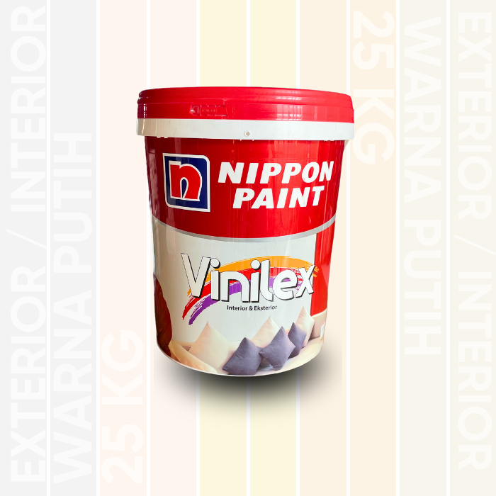 Cat Tembok Vinilex 5000 Interior & Exterior Putih 25 Kg