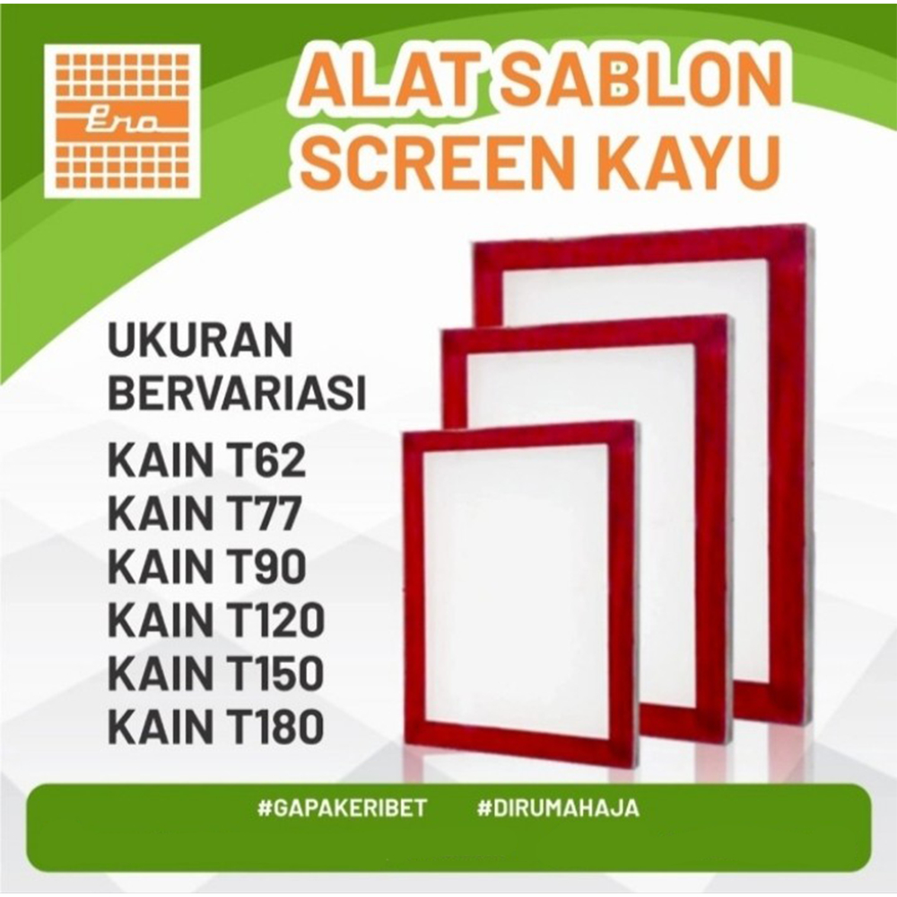 

SCREEN SABLON KAYU COMPLETE T90