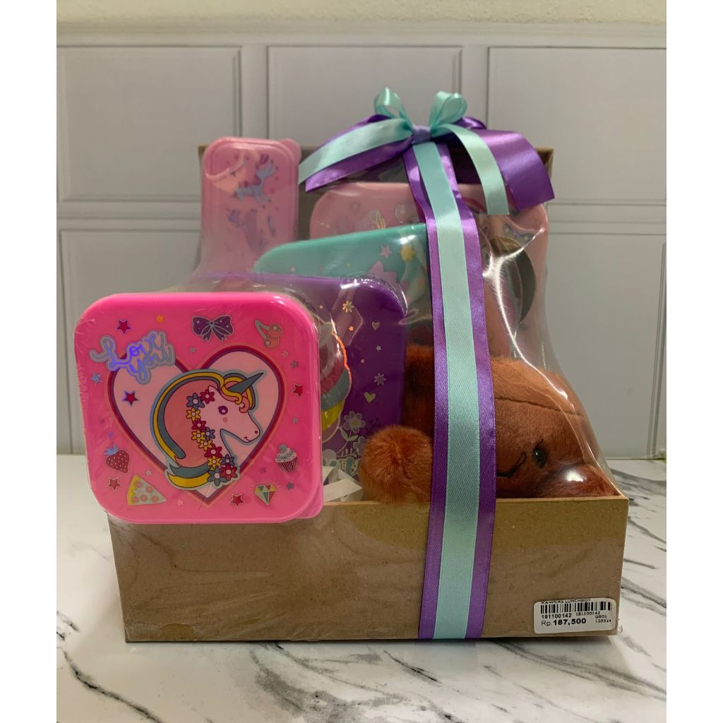 Parcel Anak / Hampers 1 set peralatan makan
