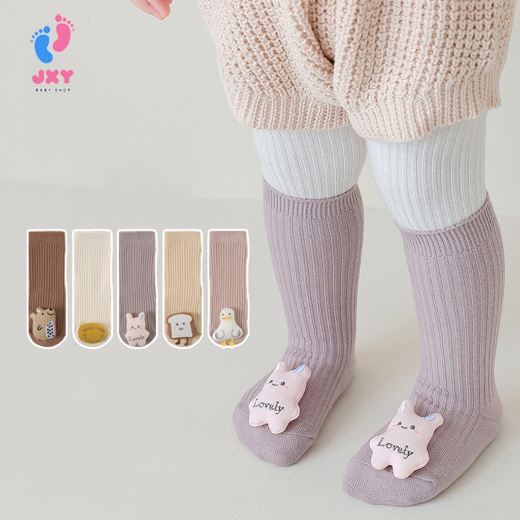 Kaos Kaki Panjang Anti Slip Bayi Boneka 3D L390-391