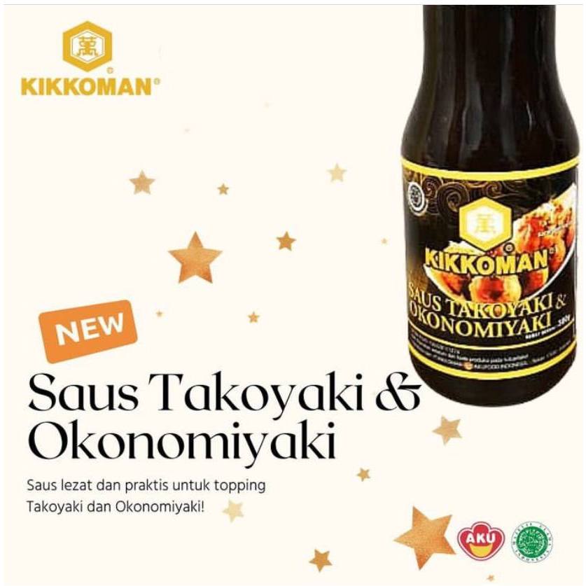 

Kikkoman Takoyaki & Okonomiyaki Sauce HALAL Botol 300 Gr - Saus Takoyaki Halal - Saus Okonomiyaki Halal