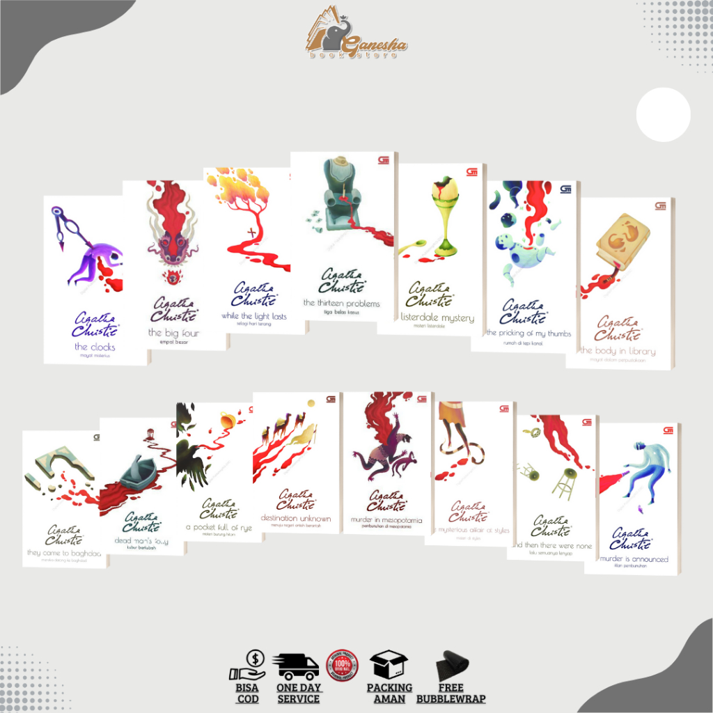 Koleksi Novel Agatha Christie Gramedia - Novel Misteri Agatha Christie