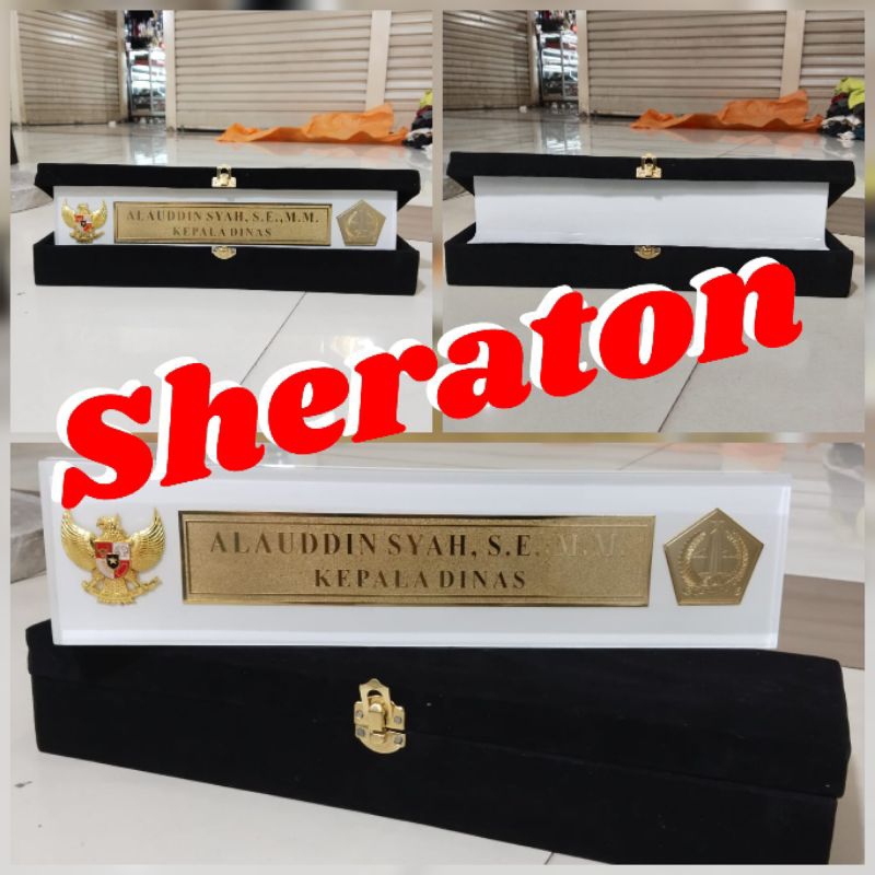 

custom papan nama meja papan nama coran