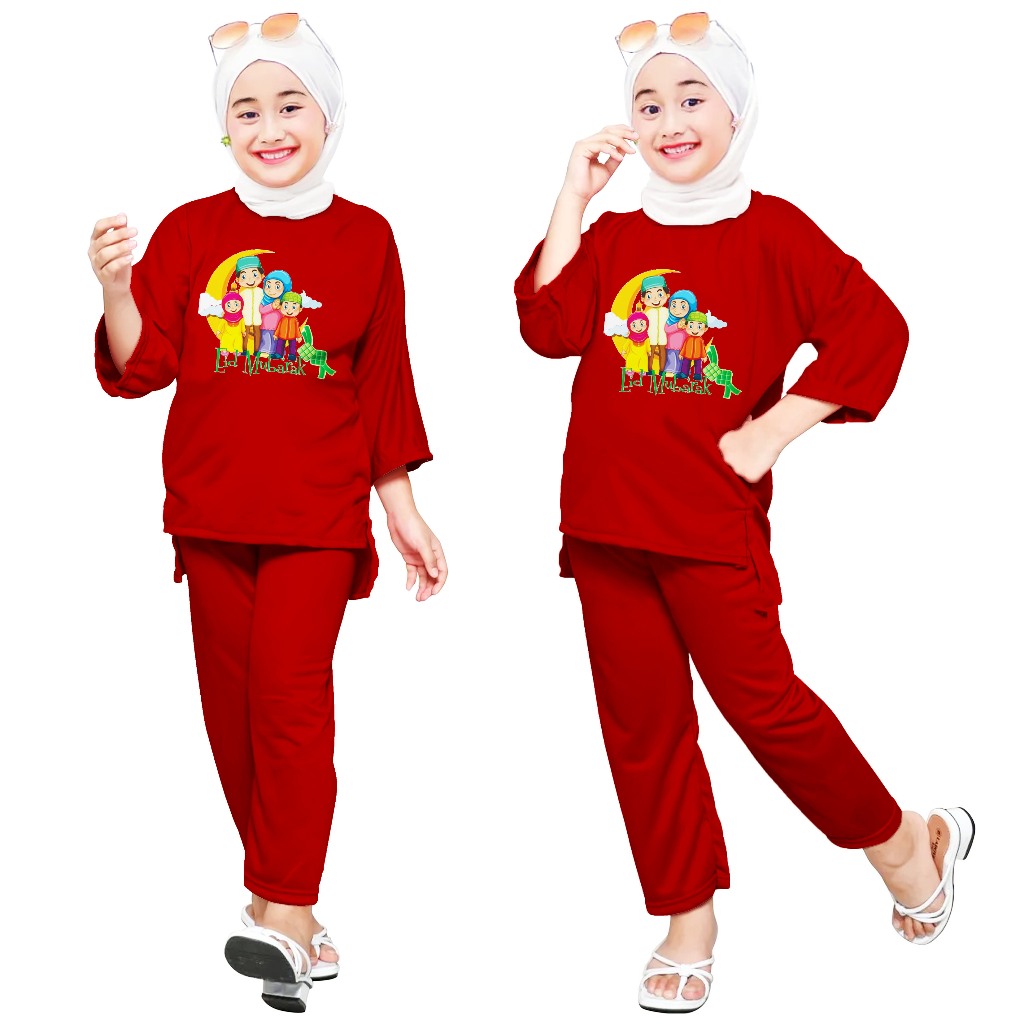 SETELAN ANAK MUSLIM ONE SET / SETELAN ANAK OVERSIZE VIRAL {04}