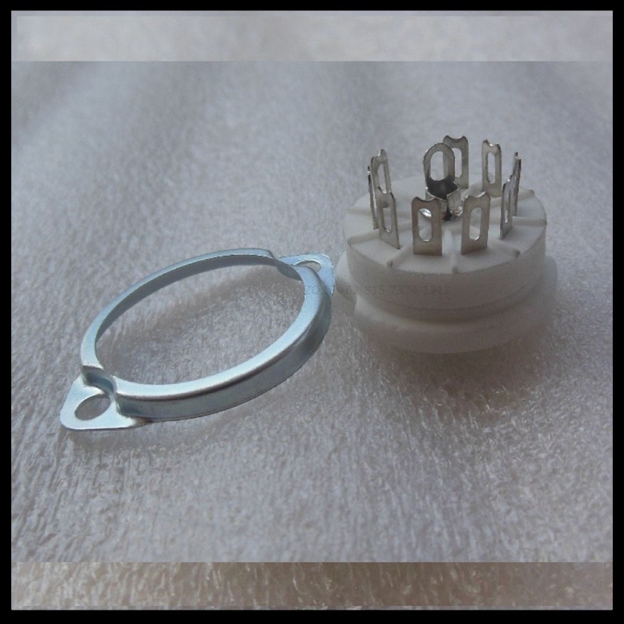 Chassis Mount Vacuum Tube Socket 9Pin Ceramic 12AX7 AT7 AU7