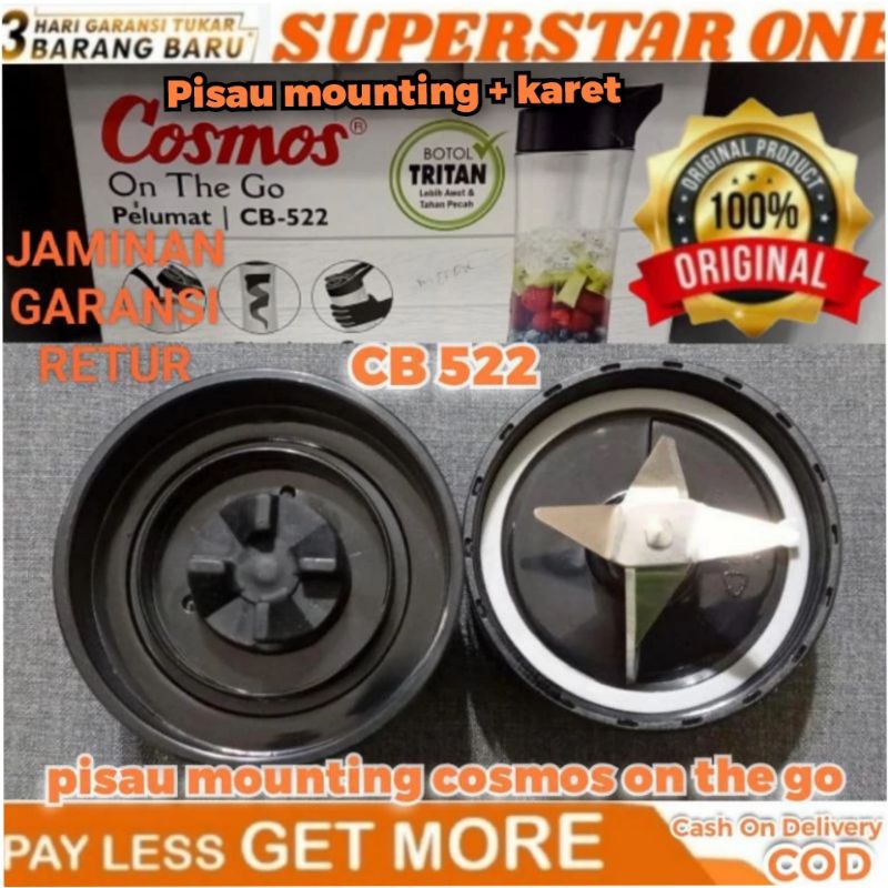 Pisau mounting/pisau set mounting blender cosmos on the go cb 522 original cosmos