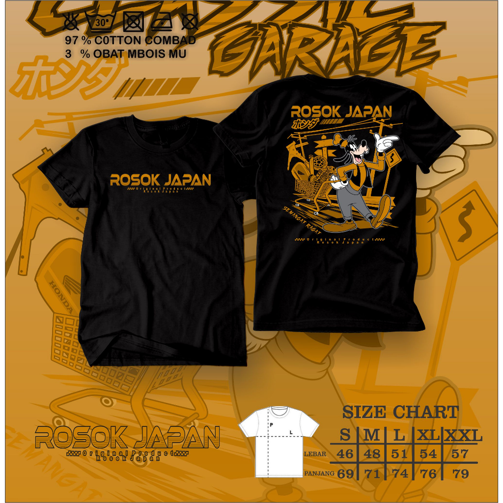KAOS ROSOK JAPAN VOL 2 KAOS CB GL TIGER HEREK KAOS TERBAIK