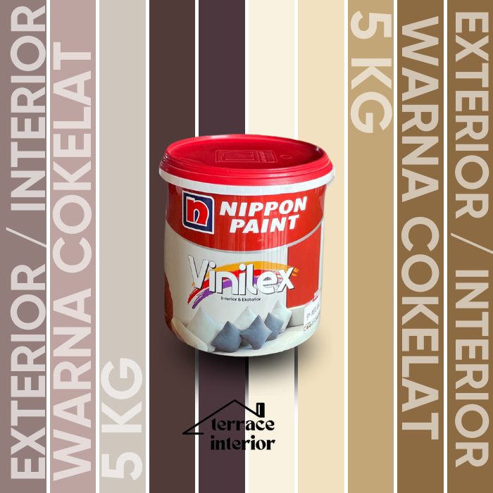 Cat Tembok Vinilex 5000 Interior & Exterior Coklat 5 Kg