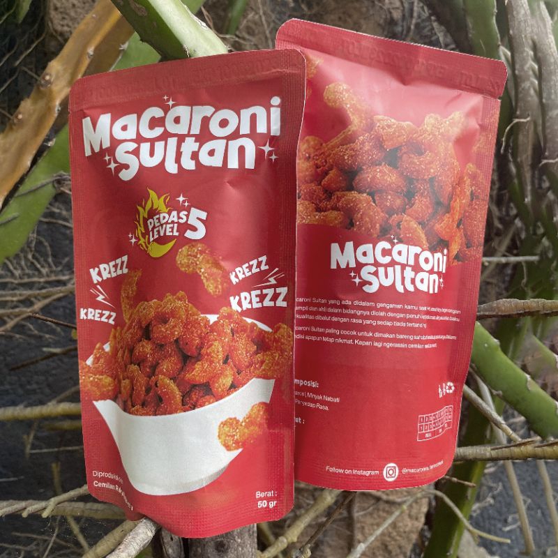 

MAKARONI CEKELIN RASA PEDAS LEVEL 5 / PEDAS DAUN JERUK / BBQ / KEJU / ORIGINAL / 50 GRAM