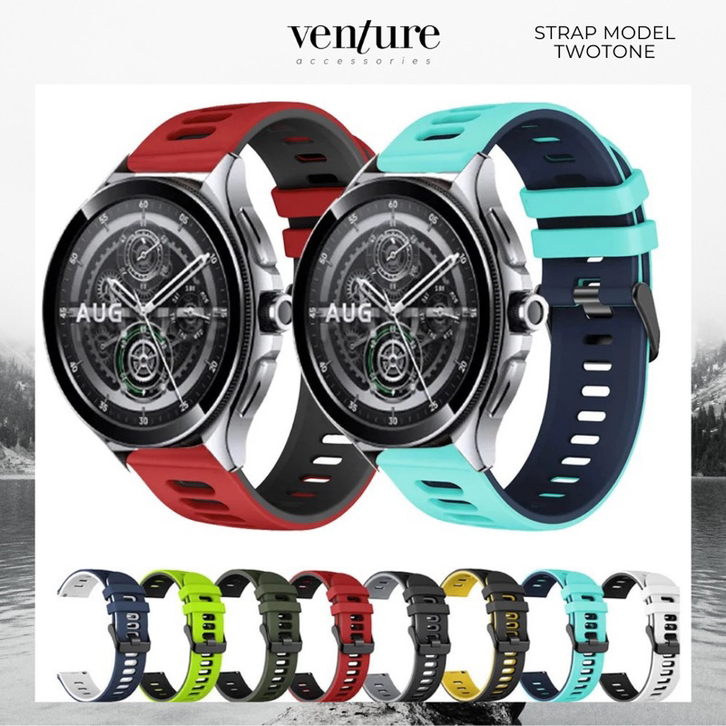 STRAP XIAOMI WATCH 2 PRO TALI JAM XIAOMI WATCH 2 MODEL TWOTONE 22MM