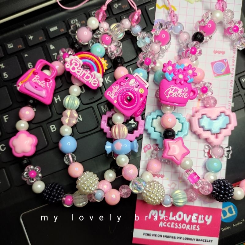 BARBIE SERIES PHONE STRAP BEADS PHONE CHARM BARBIE | GANTUNGAN HP BARBIE