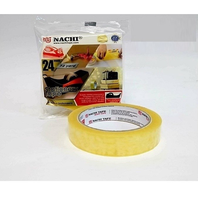 

Isolasi NACHI TAPE 24mm YELLOW 72 Yard Lakban