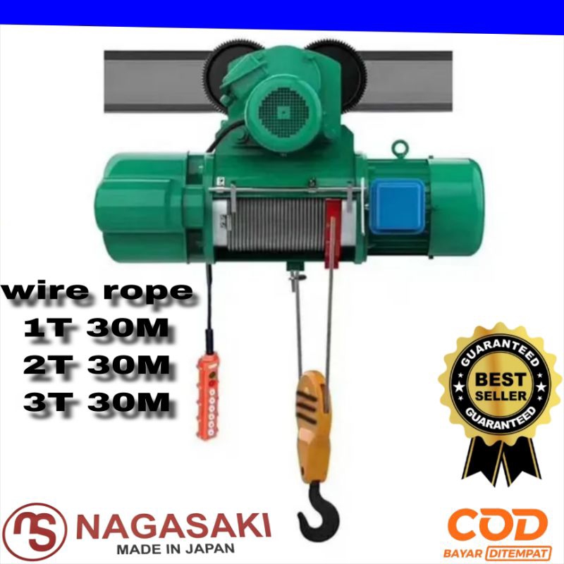 ELECTRIC WORE ROPE HOIST 5 TON 12 MTR NAGASAKI JAPAN