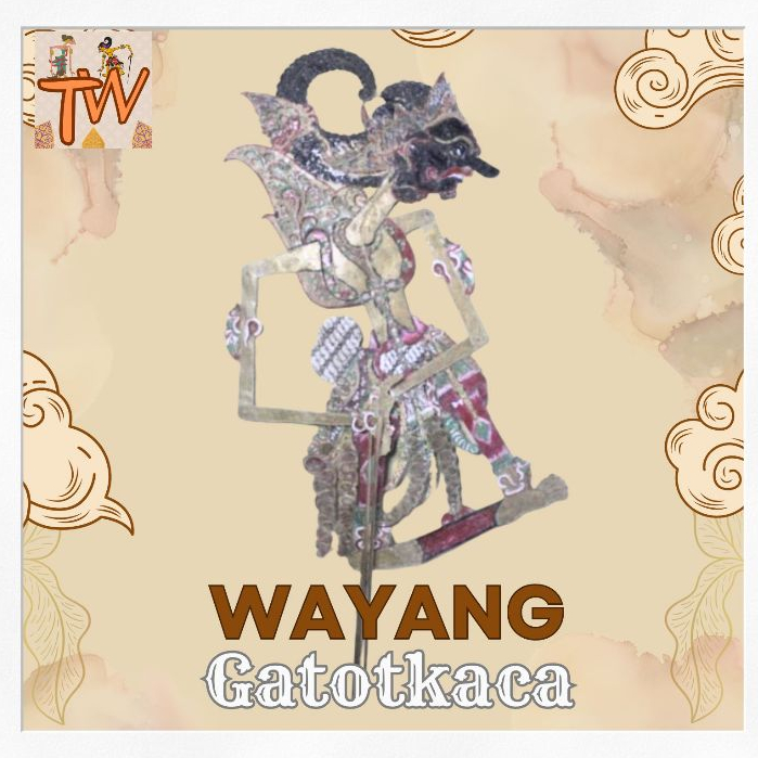 Wayang kulit Gatotkaca / wayang kulit / wayang / Gatotkaca