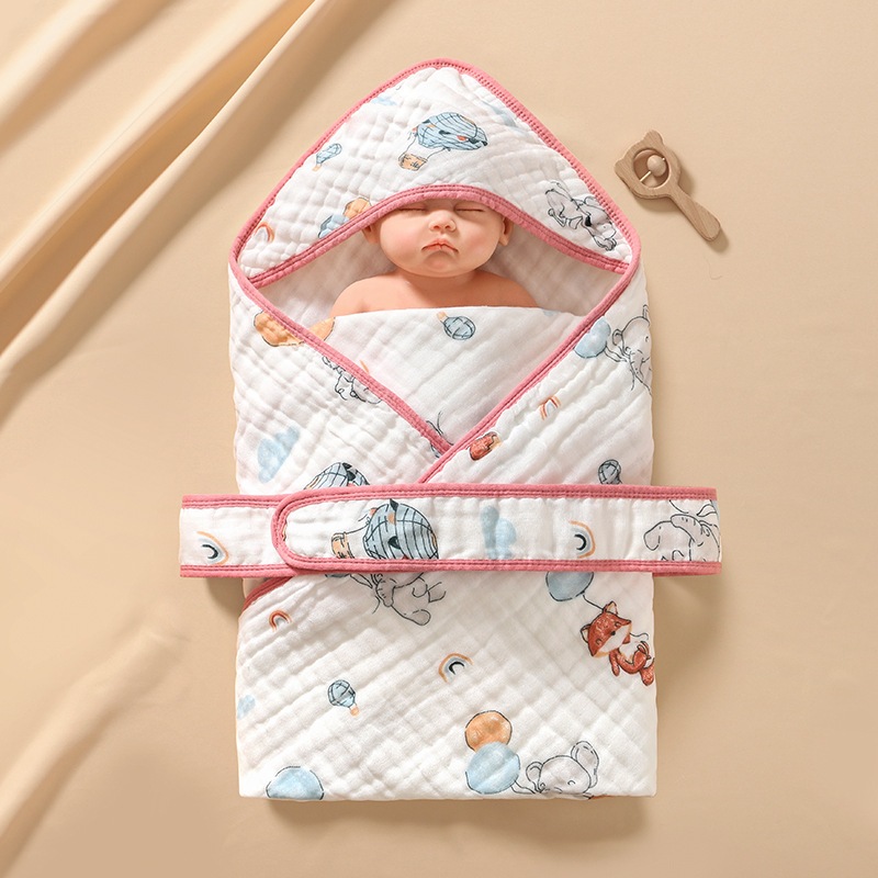 Selimut Hoodie Bayi Multifungsi / Baby Blanket Tebal Impor Halus / Selimut Topi Bayi Newborn Lembut