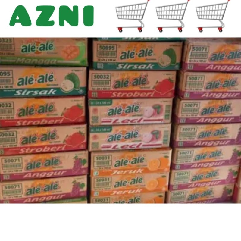 

ale-ale minuman 1 dus karton isi 24 Pcs