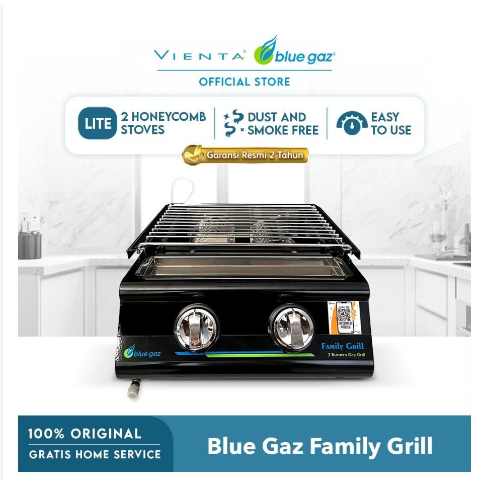 [New] Blue Gaz Vienta Family Grill Pemanggang Portable (Garansi Expired)
