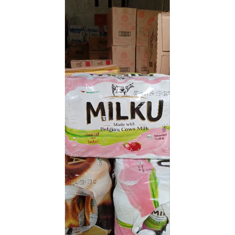 

Milku 12 botol strauberi