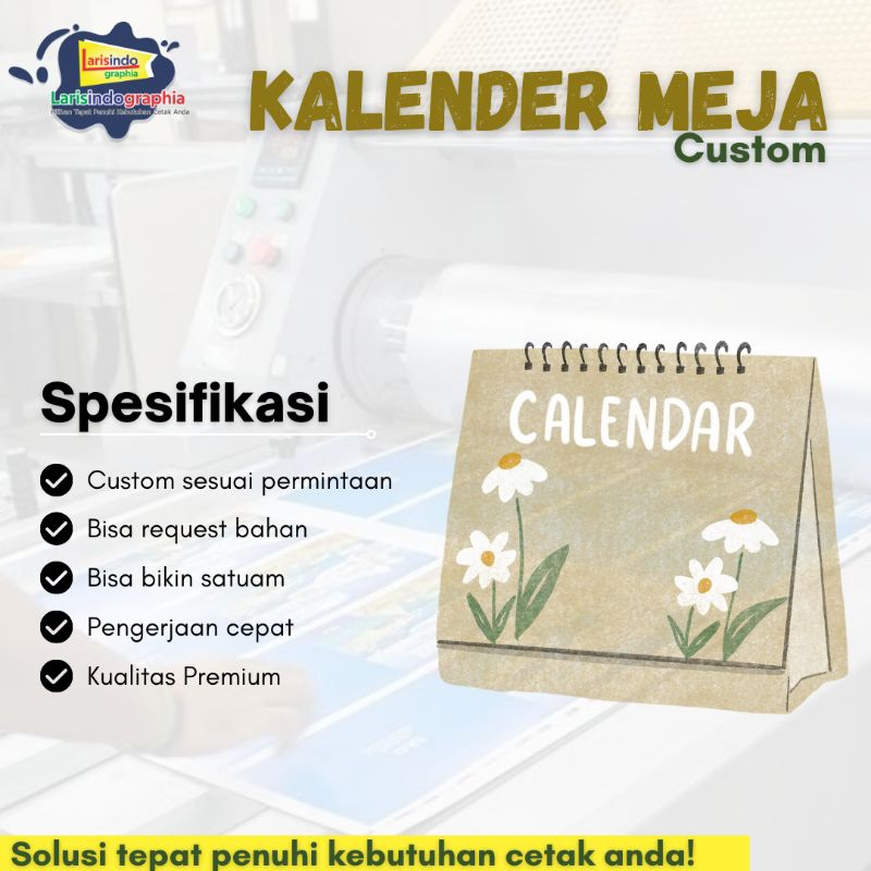 

Kalender meja custom | kalender meja murah | kalender meja art paper | kalender meja padang