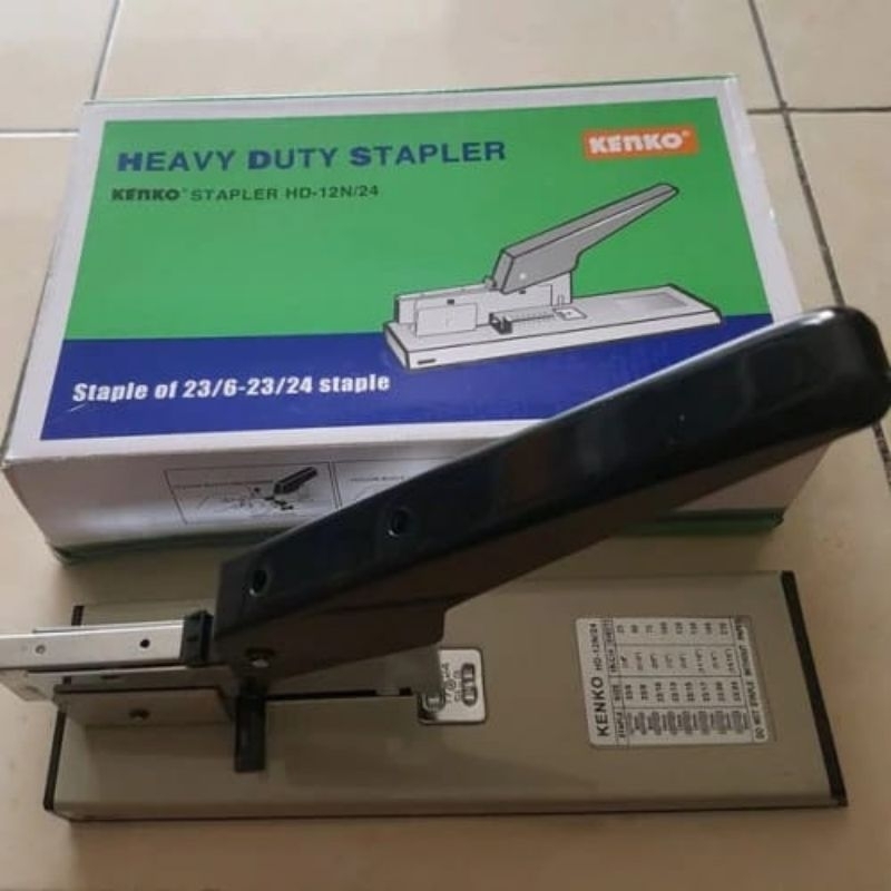 

Stapler Jilid Kenko | Stapler HD 12N/24 Kenko | Heavy Duty Stapler