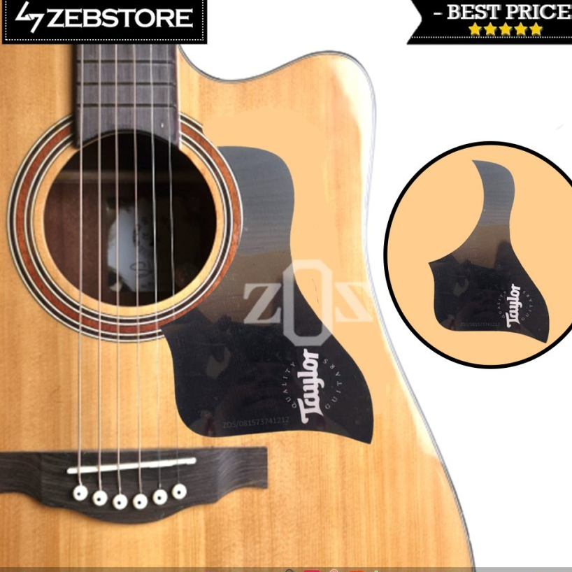 Beskemer Pickguard Guitar Acoustic Curl Taylor Black