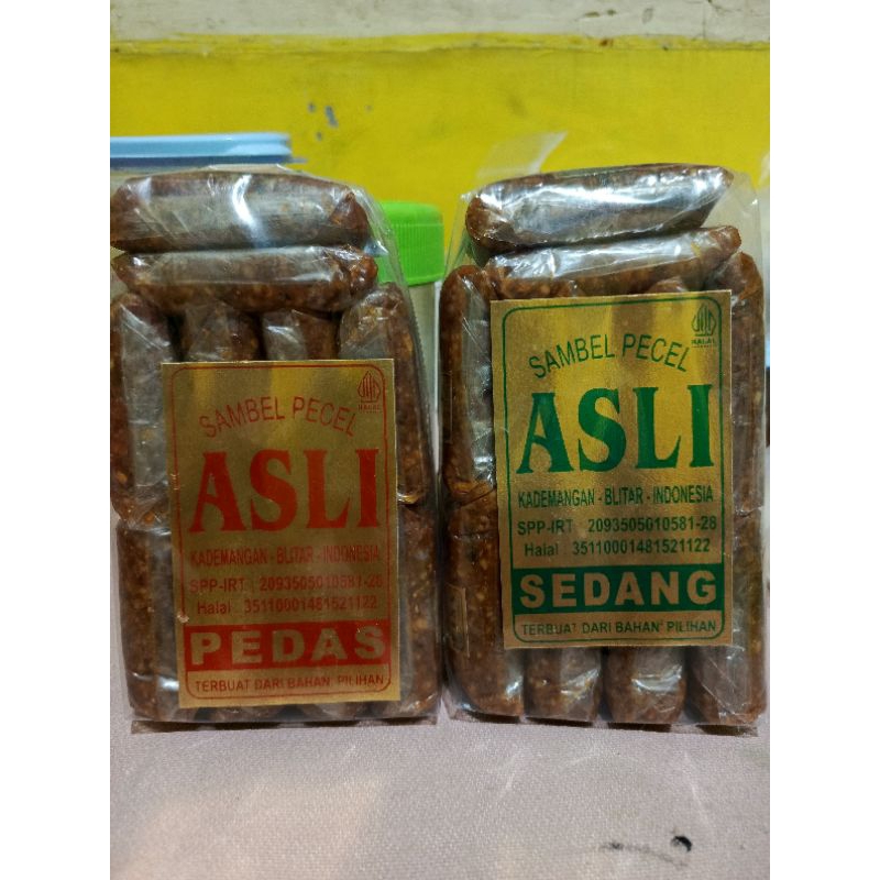 

Sambel Pecel Blitar "Asli" Kademangan 425gram Bumbu Kacang Halal Sambal Kacang isi 10