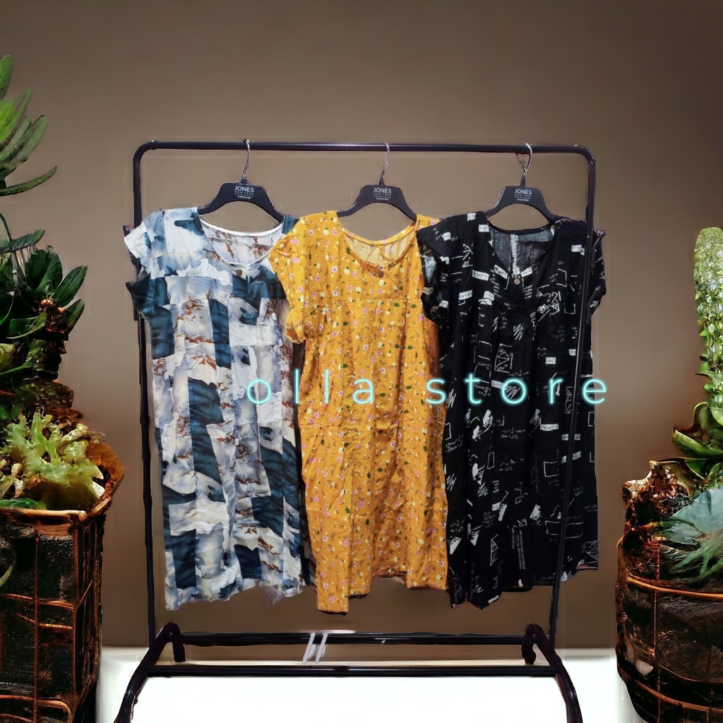 Daster sambung daster jumbo  daster kekinian terbaru daster koran style daster busui remaja daster h