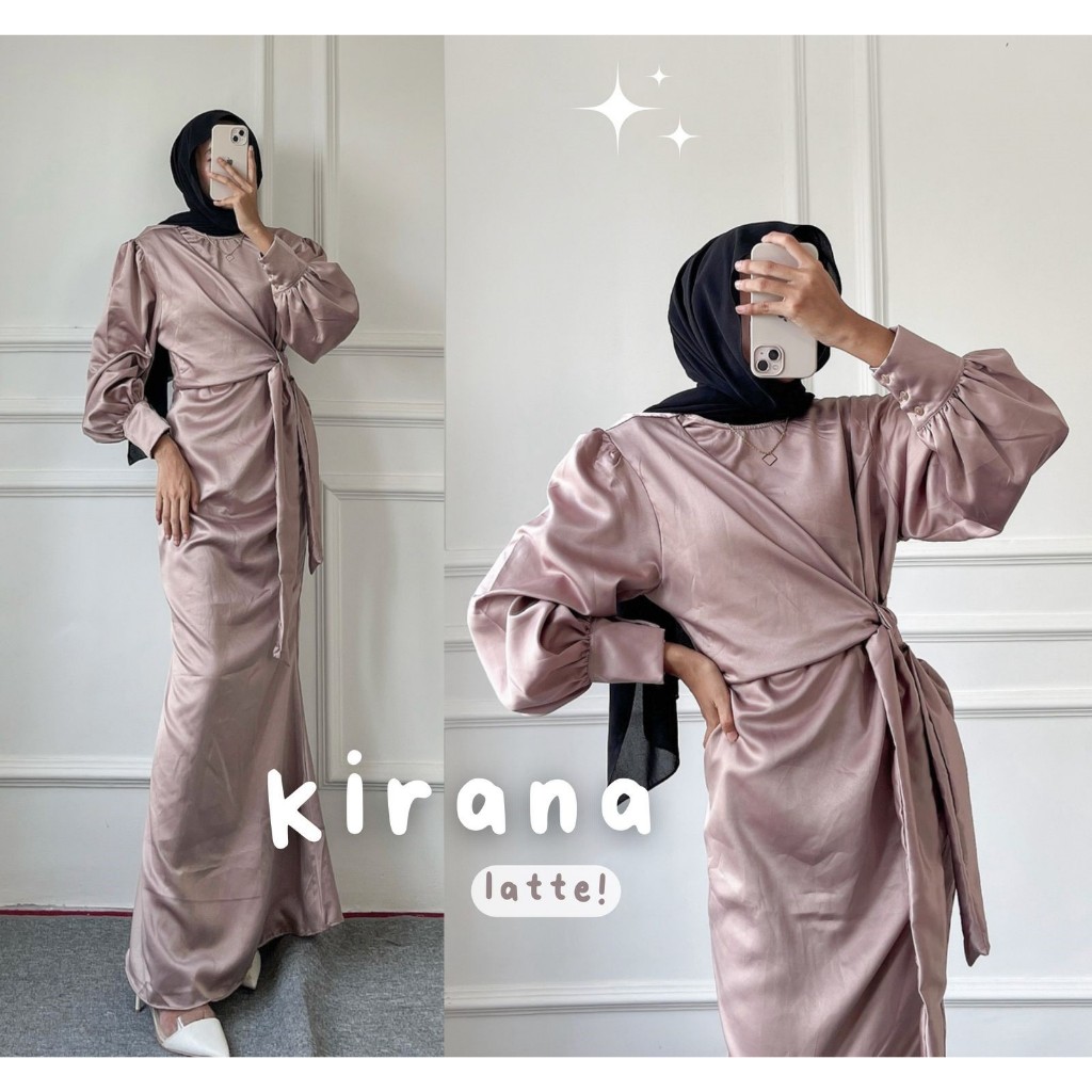 GAMIS SATIN SILK IKAT PITA TALI DUYUNG MERMAID BRIDESMAID