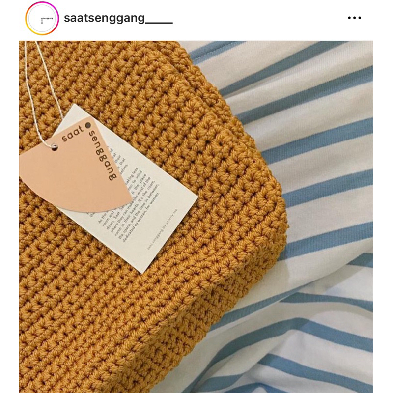 tas jinjing saat senggang/tas aestetic/saat senggang/tas rajut
