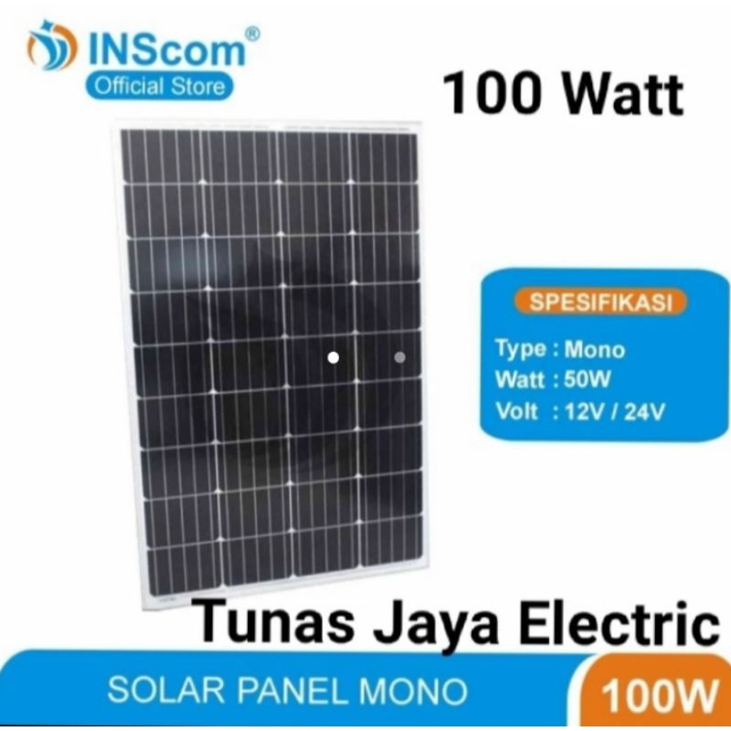 Solar Panel / Panel Surya / Solar Cell 100WP MONO INSCOM