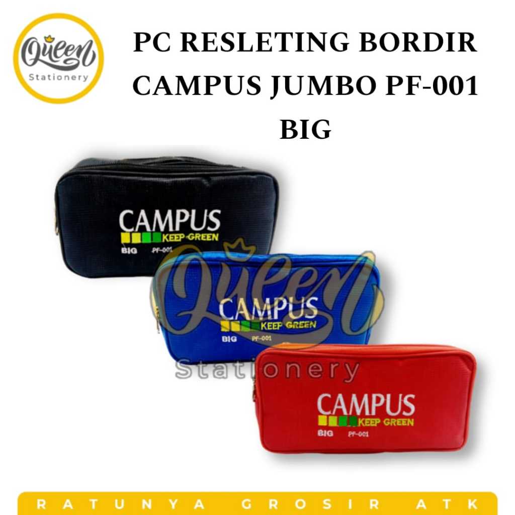 

1 PCS PC RES BDR CAMPUS JMB PF-001 BIG / WADAH ALAT TULIS / TEMPAT PENSIL