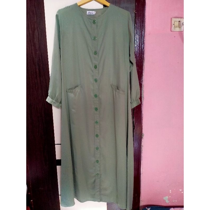 Preloved gamis elbina hijab