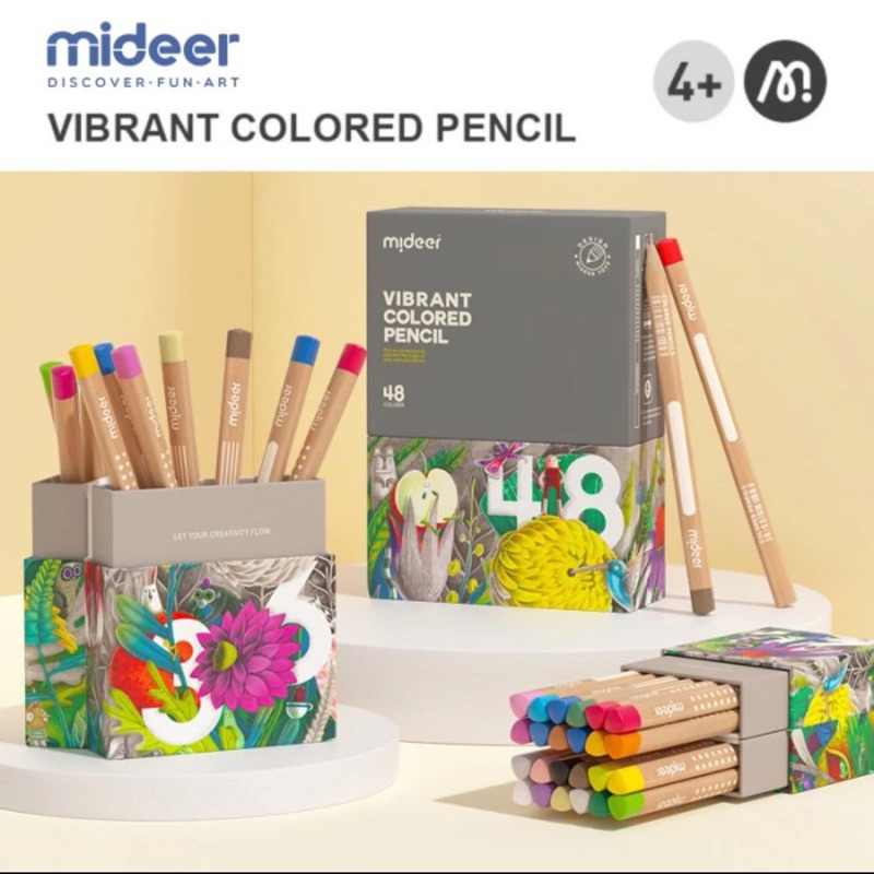 

Mideer Vibrant Colored Pencil 24 36 48 Pensil Warna Anak Kids Arts