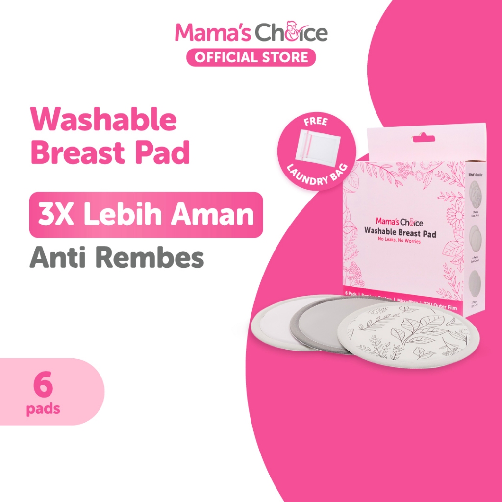 Breast Pad Cuci Ulang | Washable Breast Pad Mama's Choice - Breast Pad / Mama Pad Cuci Ulang Penyera