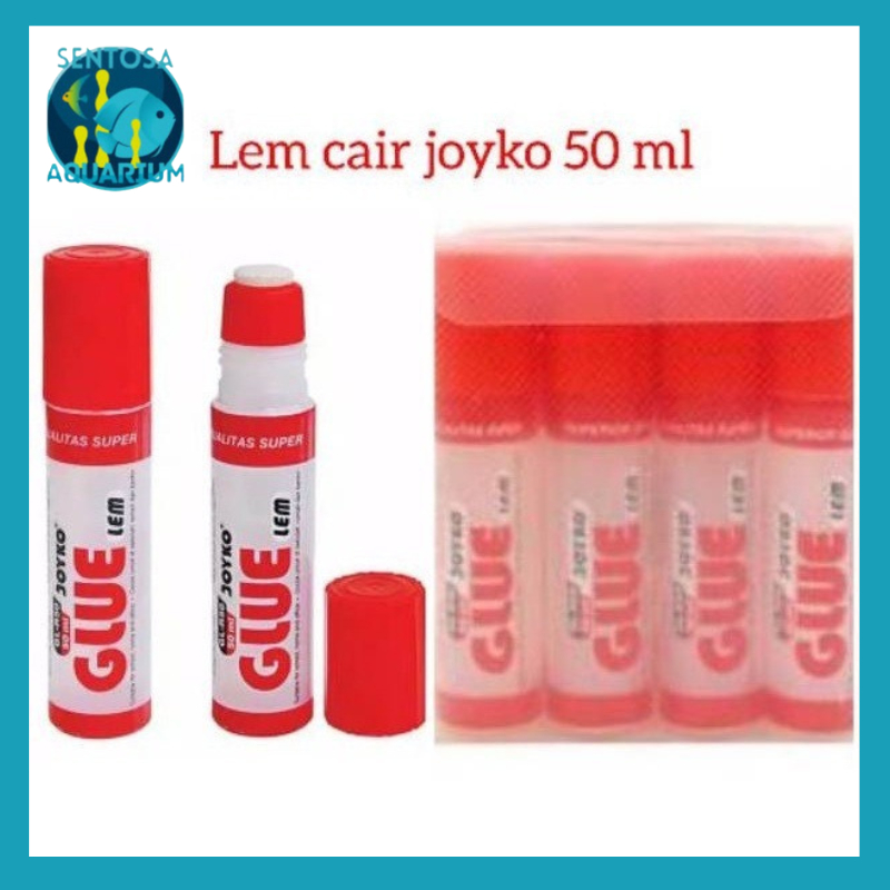 

lem cair joyko 50ml Lem Kertas Cair Glue Stik Perekat Serbaguna GL-R50
