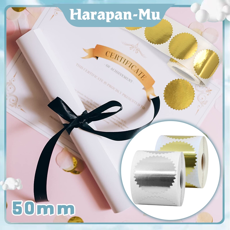 

250pcs Sticker Emboss Stamp Stiker Holographic Seal Sticker Stempel Seal Press Emboss Sticker