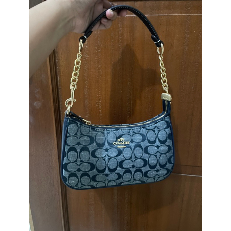 NEW Tas Coach Teri Denim Chambray [mirror]