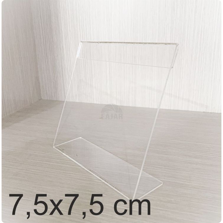 

Papan Nama Meja Satu Sisi Model kotak Table Sign Akrilik 7,5x7,5 CM