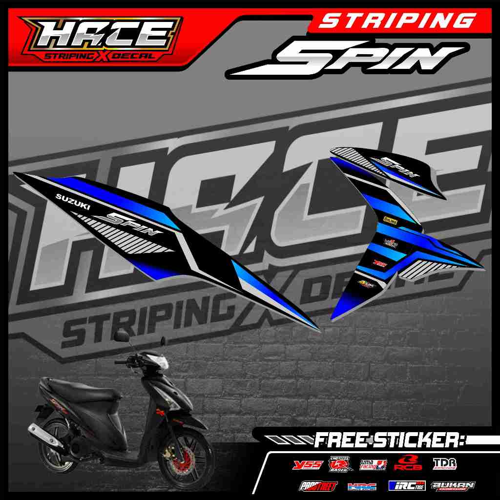 452 STRIPING STICKER SUZUKI SPIN - STRIPING SUZUKI SPIN SIMPLE GRAFIK