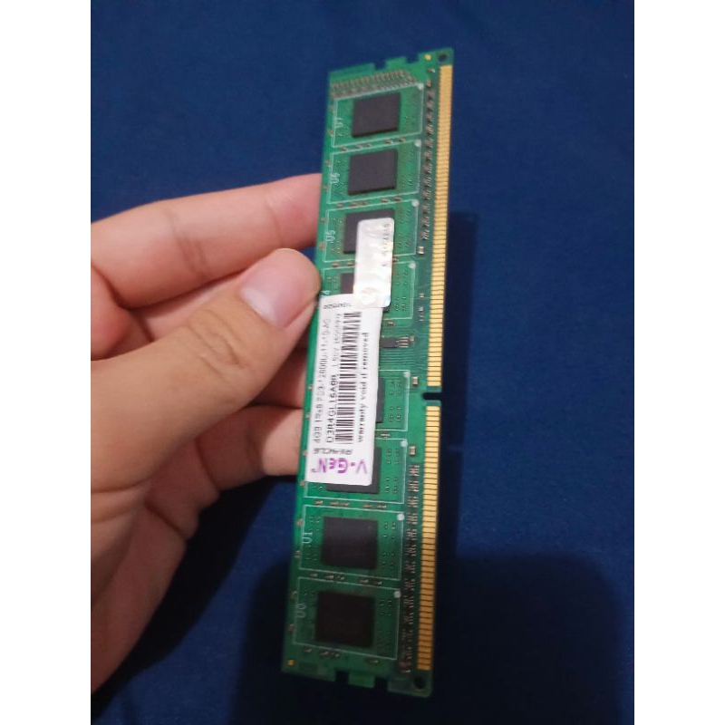 RAM Komputer 4GB DDR3 V-GEN PC3L PC12800U 1RX8