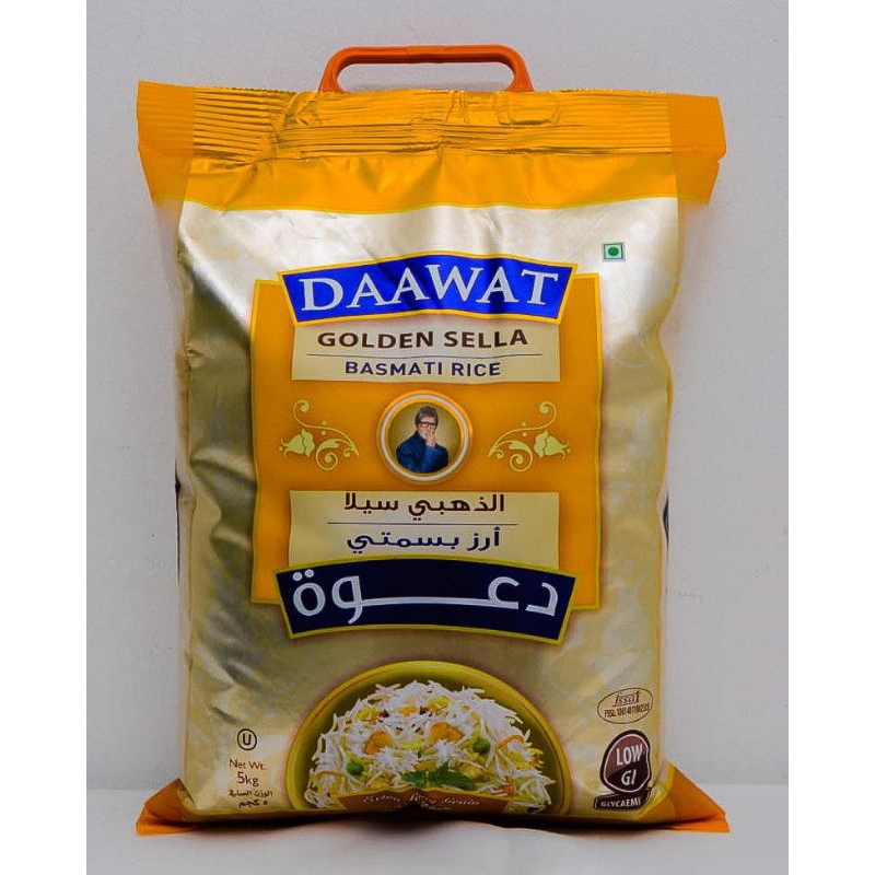 

Beras Basmati Dawaat Sella 5 kgExp 2027 / Sella Daawat Basmati Rice 5 kg