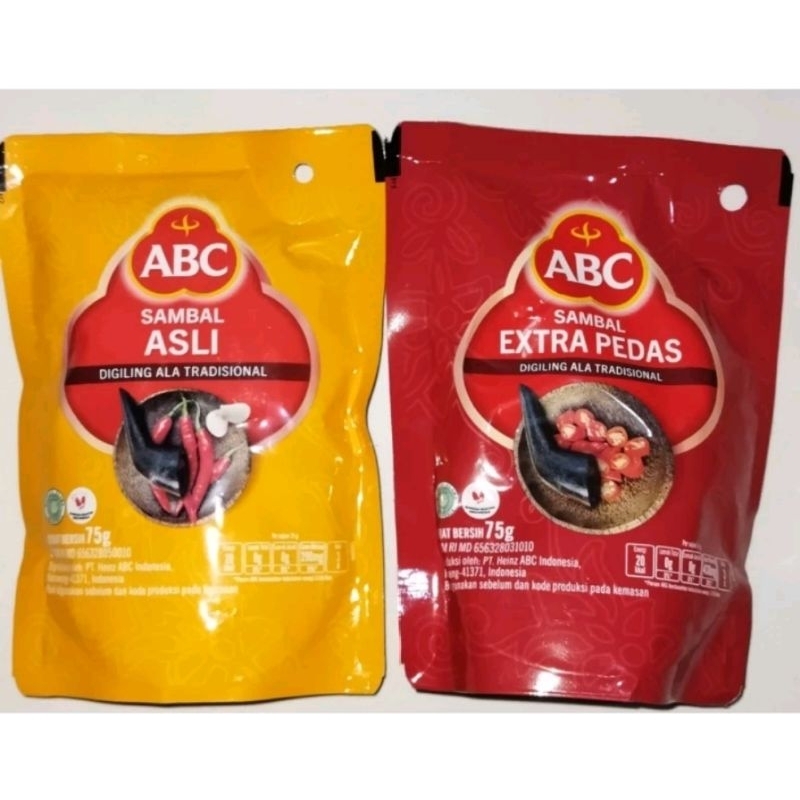 

ABC Sambal Asli & Extra Pedas 75gr Pouch