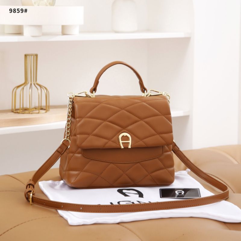 [100% ORIGINAL] TAS AIGNER MAGGIE TOP HANDLE SHOULDER BAG