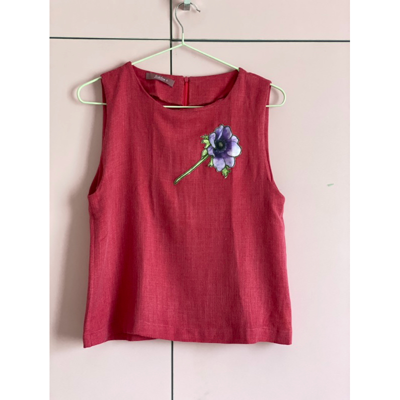 vest/rompi/sideline label/sideline vest/rompi pink/y2k